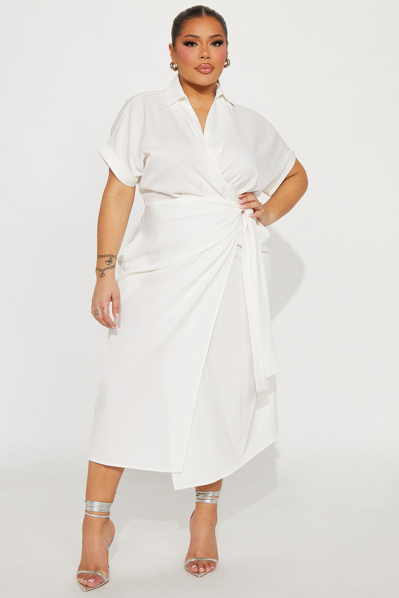 Lucy Midi Wrap Dress