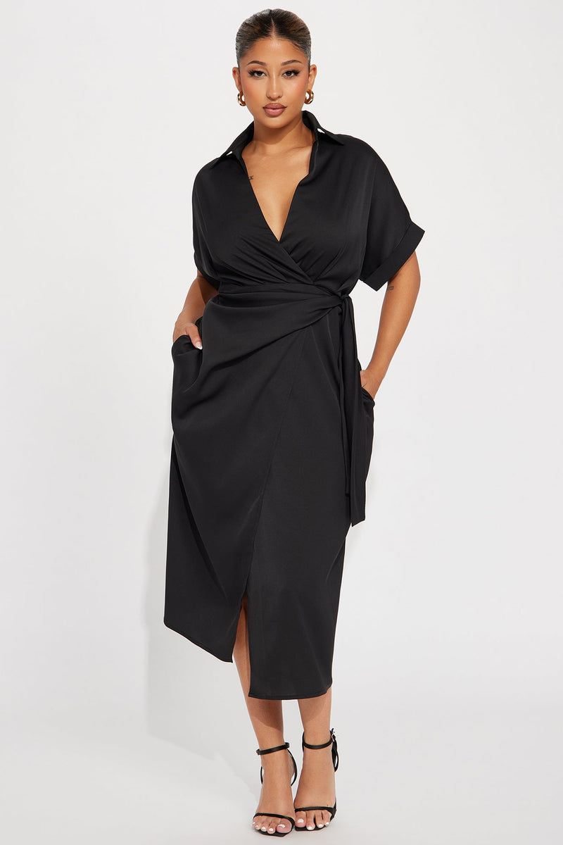 Lucy Midi Wrap Dress