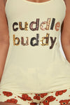 Cuddle Buddy Bear PJ Short Set