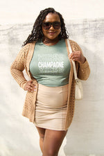 Simply Love Full Size CHAMPAGNE VIBES Short Sleeve T-Shirt
